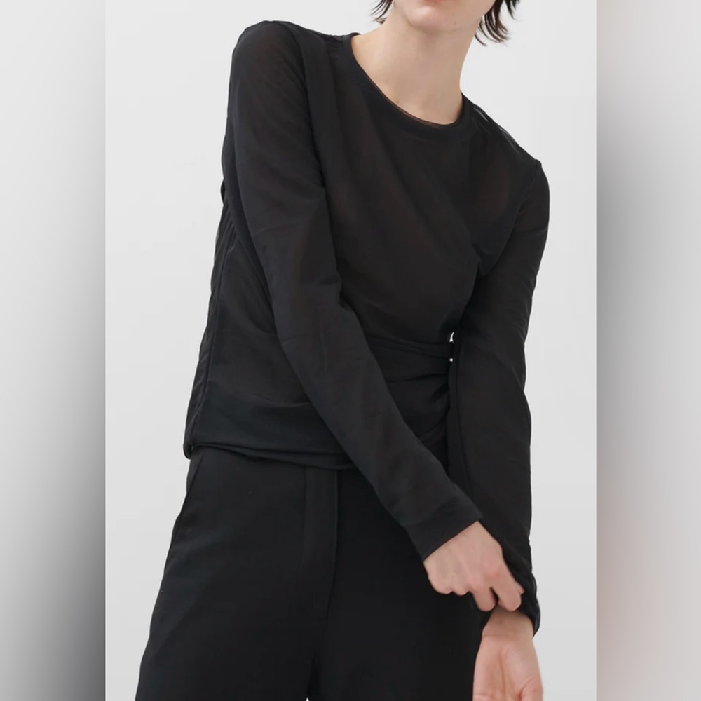Proenza  Schouler Dara Layered Top in Black